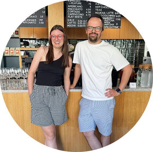 Kaitlin Graves and Clayton Correia, co-founders of Rhythm